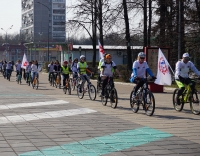 Старт велопробега, посвященного 45-летию начала строительства БАМа