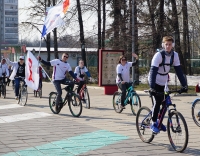 Старт велопробега, посвященного 45-летию начала строительства БАМа