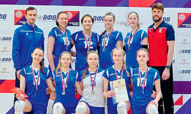 Команда девушек стала призёром первенства России