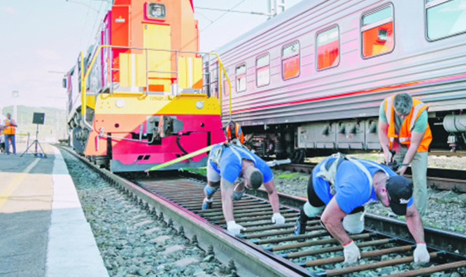 Локомотив на ручной тяге