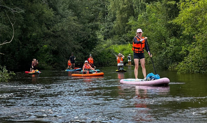Железнодорожники приняли участие в SUP-туре