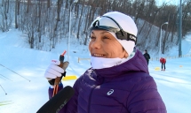 Чемпионат по лыжным гонкам. Марина Ларькова