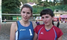 Чемпионат по пляжному волейболу среди женщин. Ирина Кравцова и Марина Кочкина