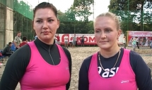 Чемпионат по пляжному волейболу среди женщин. Кристина Иванова и Анна Пиньженина